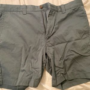 Dark Eucalyptus J Crew Flex Shorts
